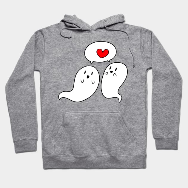 Ghost Couple Hoodie by saradaboru